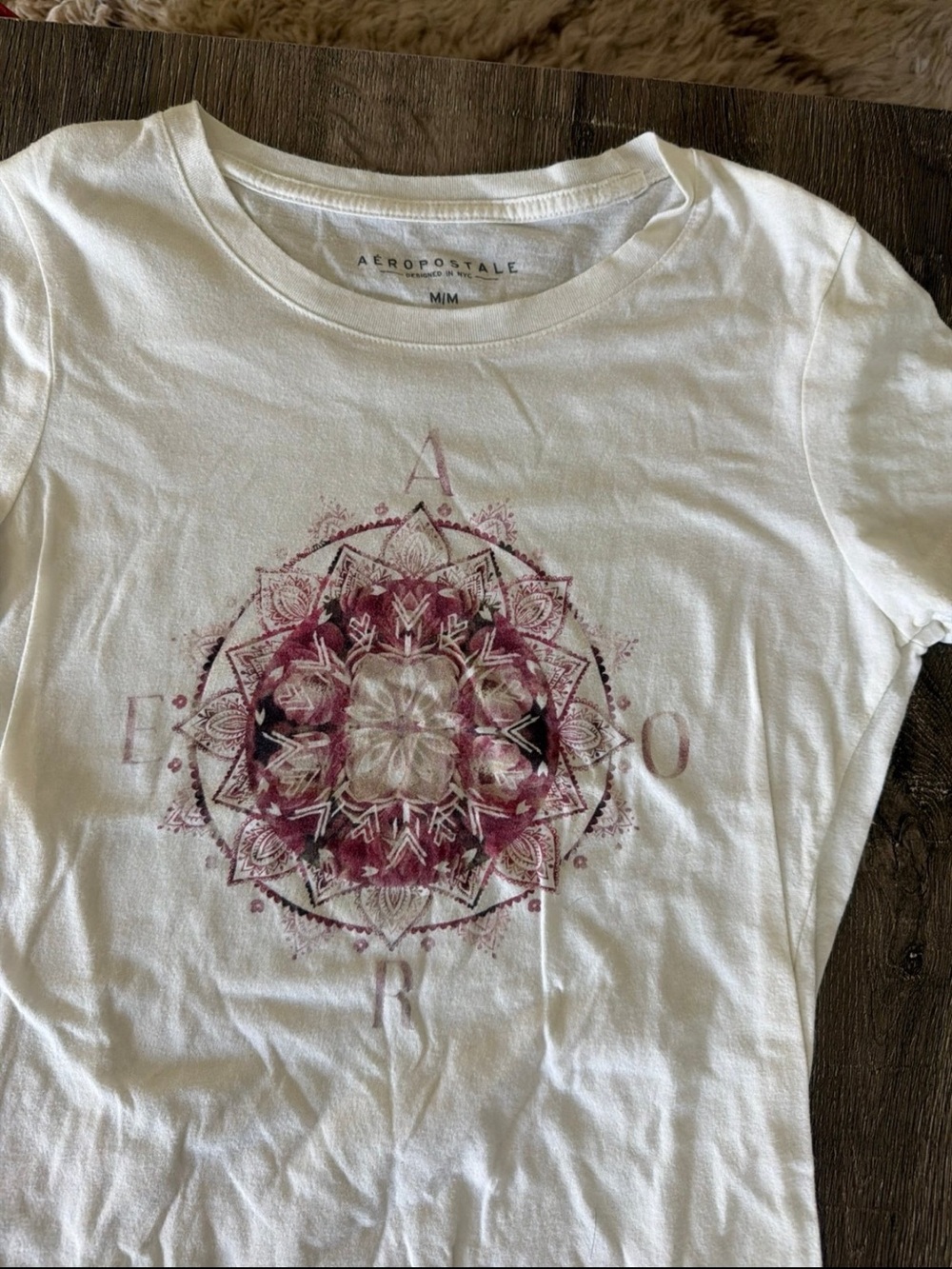Aeropostale Girls Assorted Graphic Short Sleeve Tees - Pink, Navy, White - Picture 7 of 8